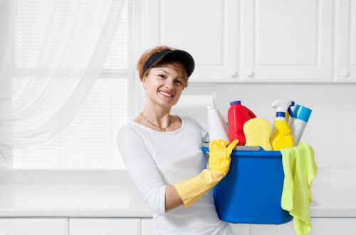 Local cleaners preparing an empty Marylebone property for handover