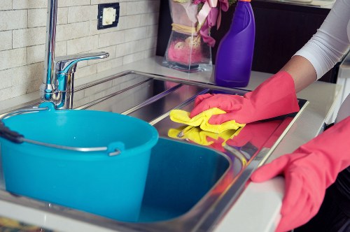 Kitchen and bathroom deep clean for a Marylebone property